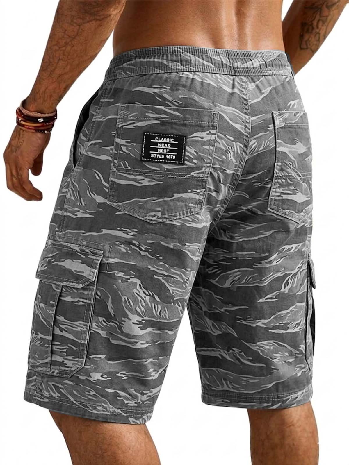 Vintage Camouflage Cargo Basic Shorts