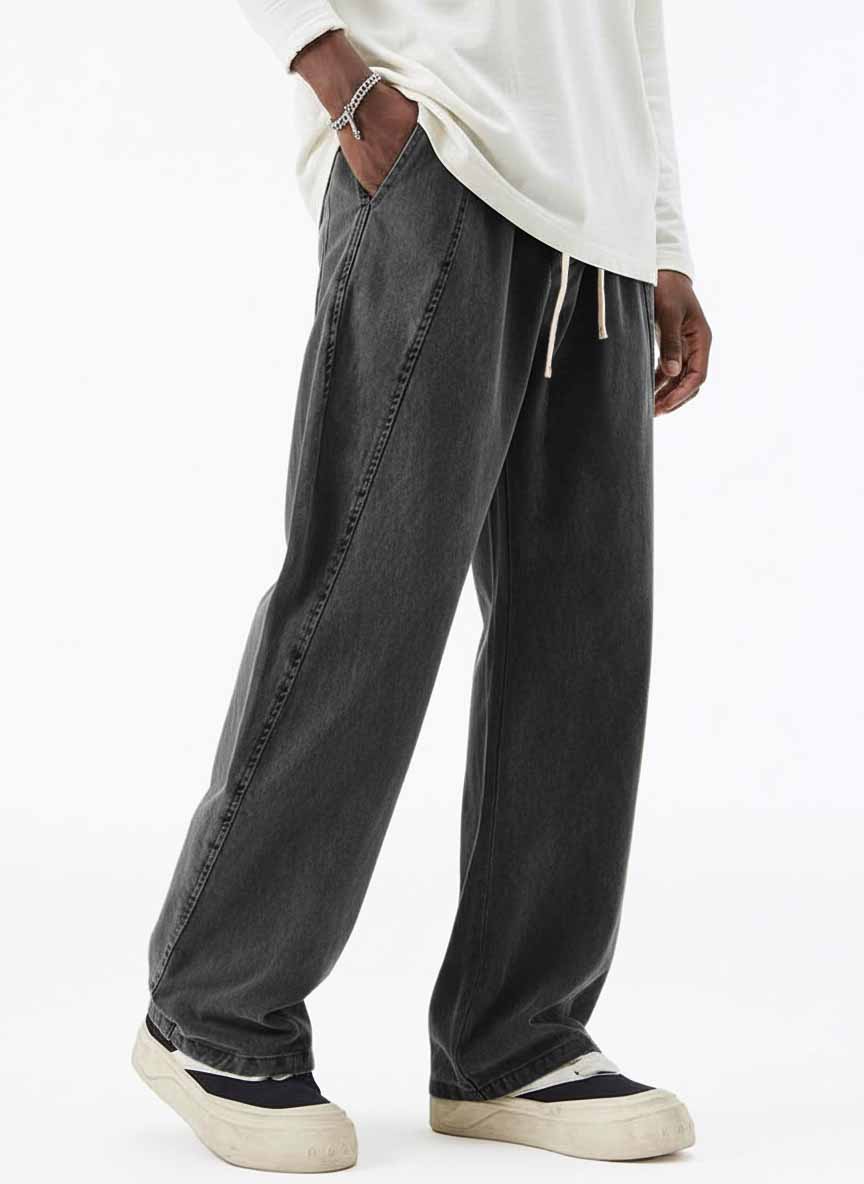 Men's Retro Fashion Washed Distressed Trousers