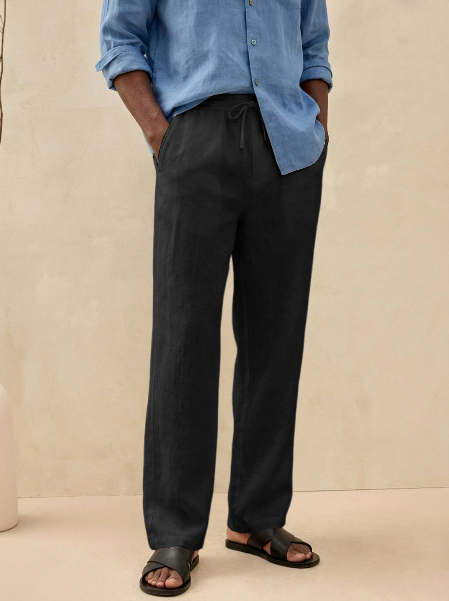 Men's Retro Old Money Style Linen Casual Pants