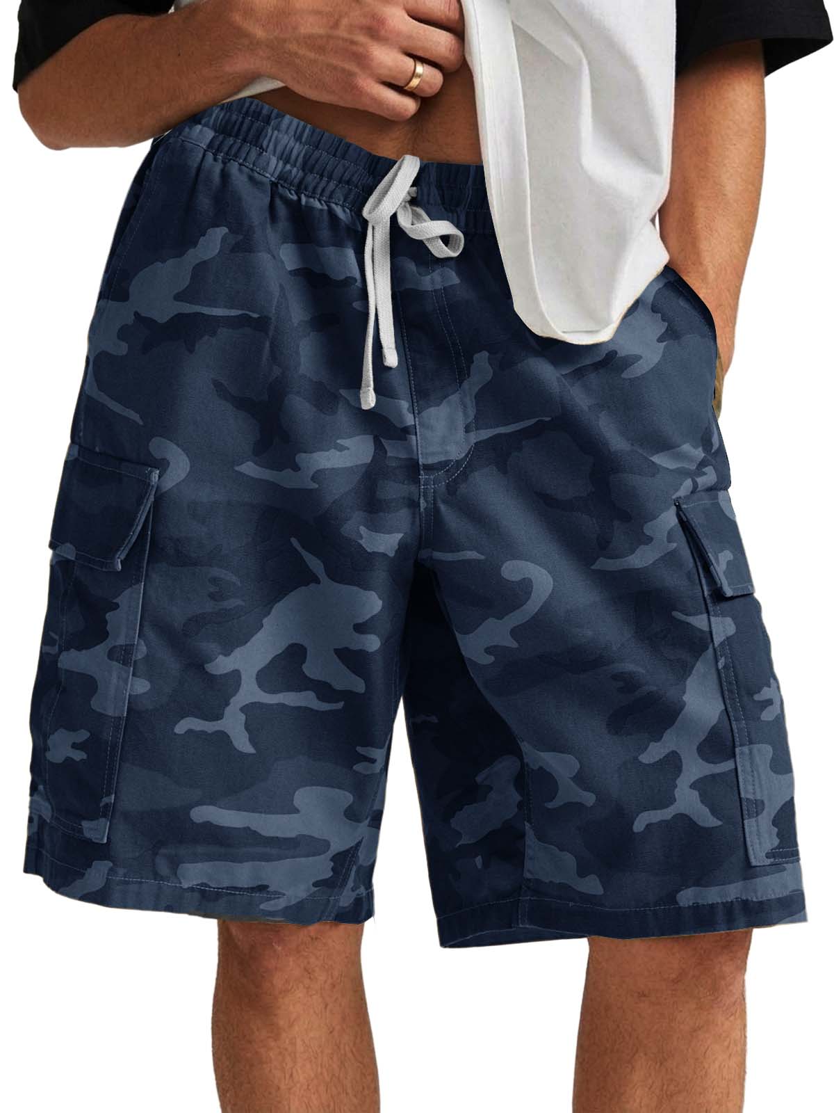 Camo Multi-pocket Utility Casual Shorts