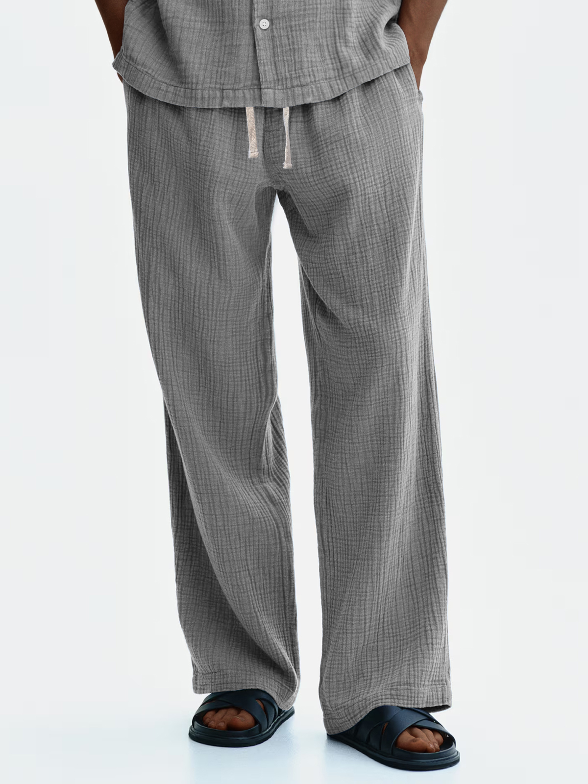 Men's Casual Loose Comfortable Textured Trousers