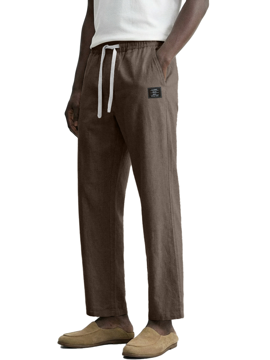 Men's Casual Cotton And Linen Pants