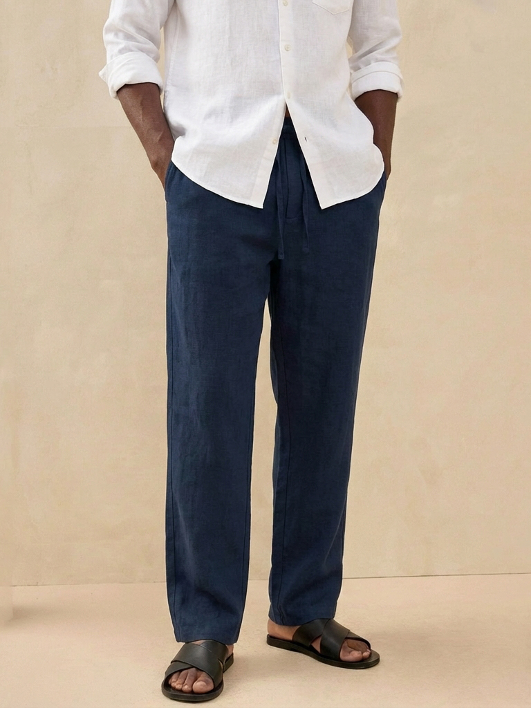 Men's Retro Old Money Style Linen Casual Pants