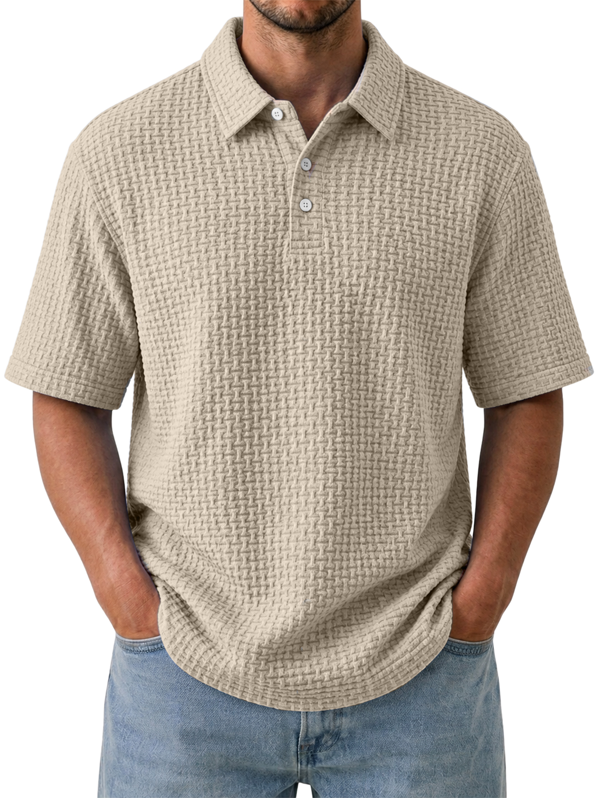 Men's Cooling Ice-Silk Casual Short Sleeve Polo Shirt