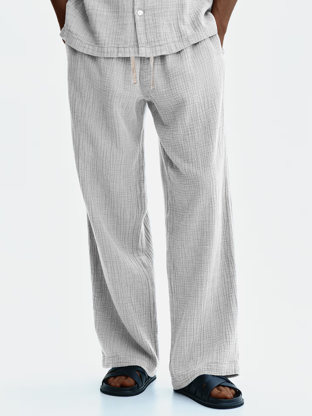 Men's Casual Loose Comfortable Textured Trousers
