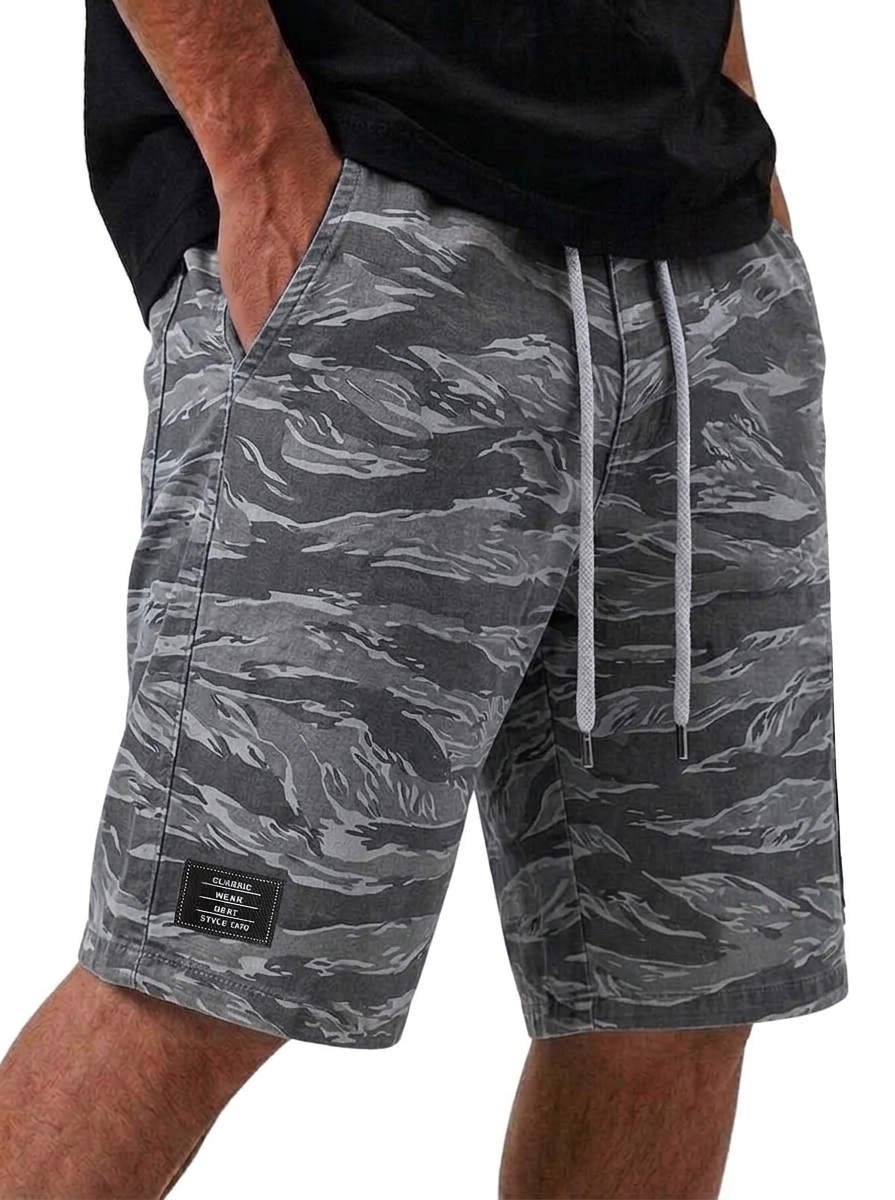 Vintage Camouflage Utility Shorts