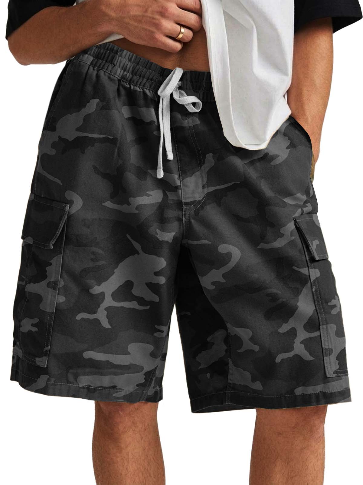 Camo Multi-pocket Utility Casual Shorts
