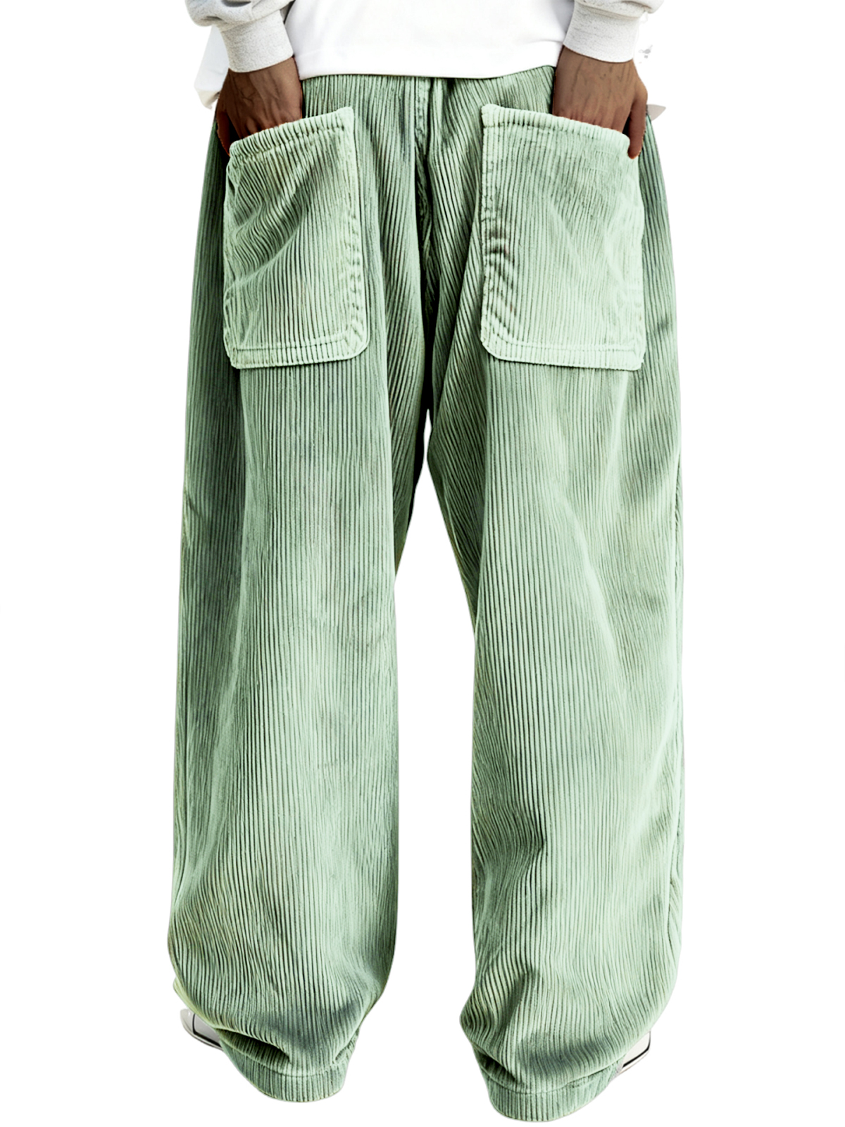 Men's Multi-pocket Stylish Ribbed Casual Trousers