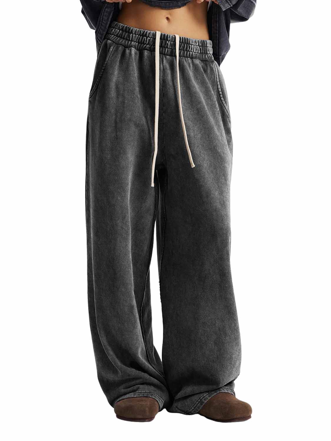 Men's Retro Casual Fashion Washed Distressed Casual Trousers