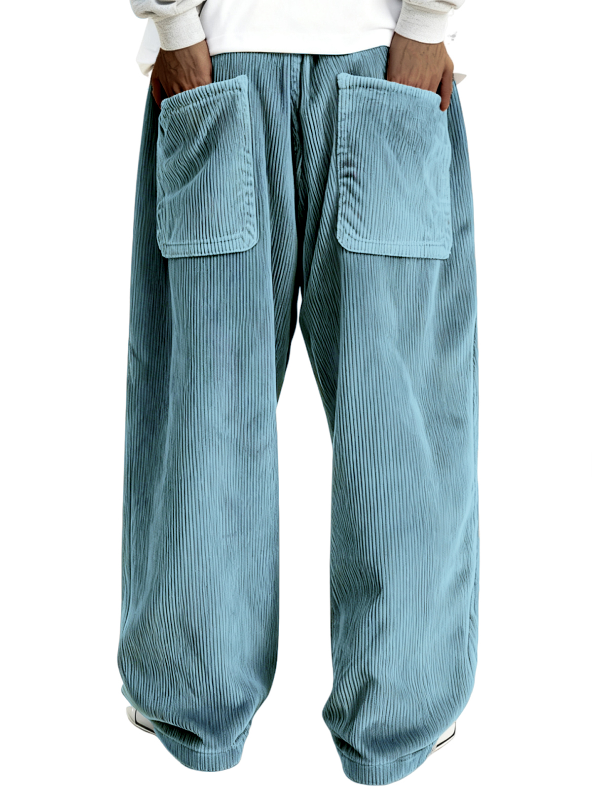 Men's Multi-pocket Stylish Ribbed Casual Trousers