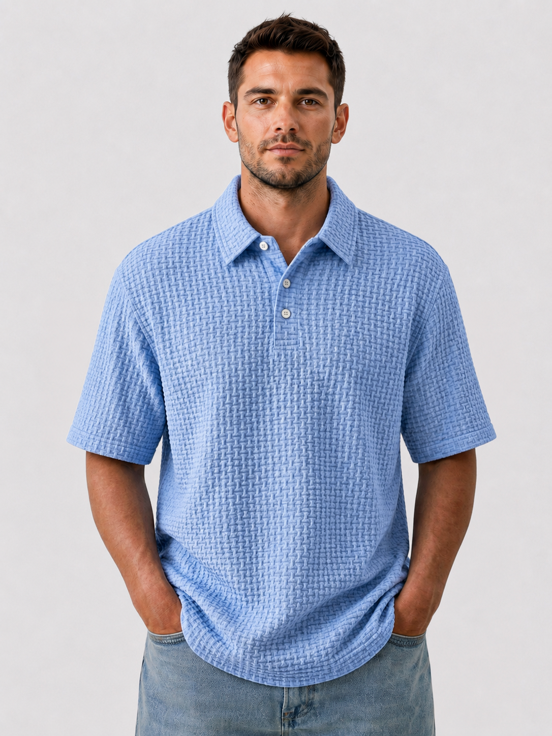 Men's Cooling Ice-Silk Casual Short Sleeve Polo Shirt