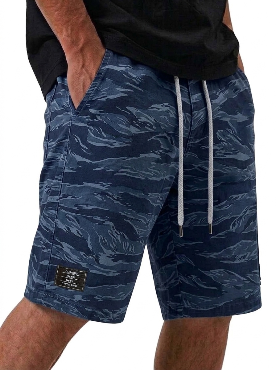 Vintage Camouflage Utility Shorts