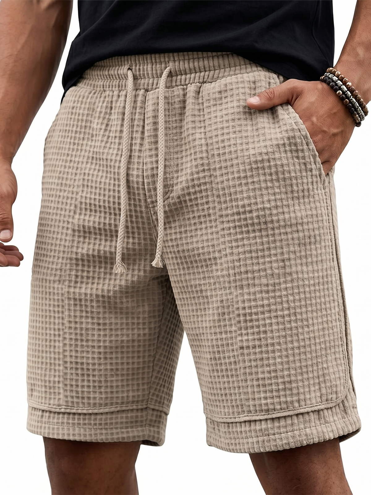 The Waffle Essential Shorts | Textured Relaxed Fit Leisurewear