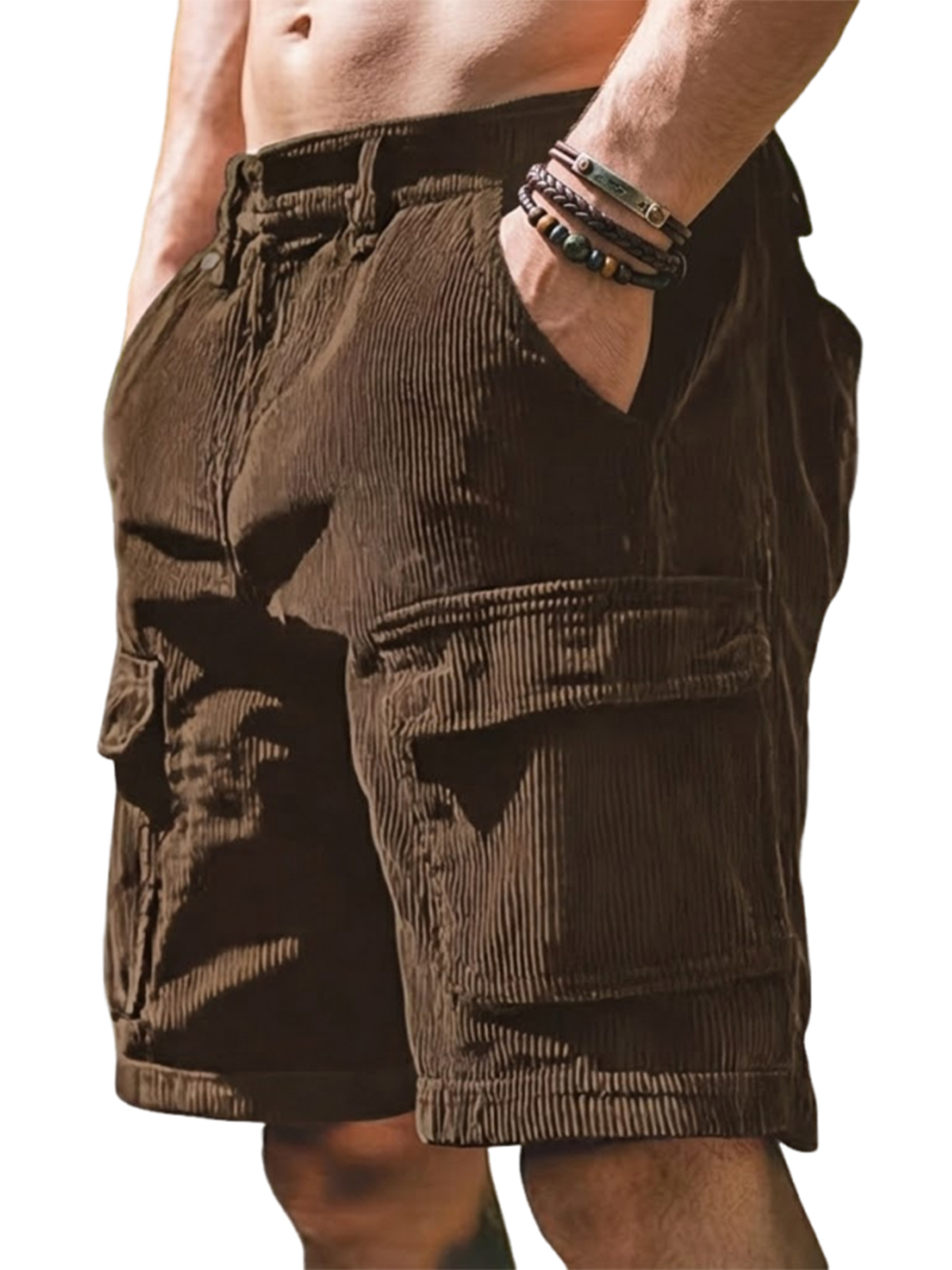 Workwear Casual Multi-pocket Loose Retro Versatile Shorts