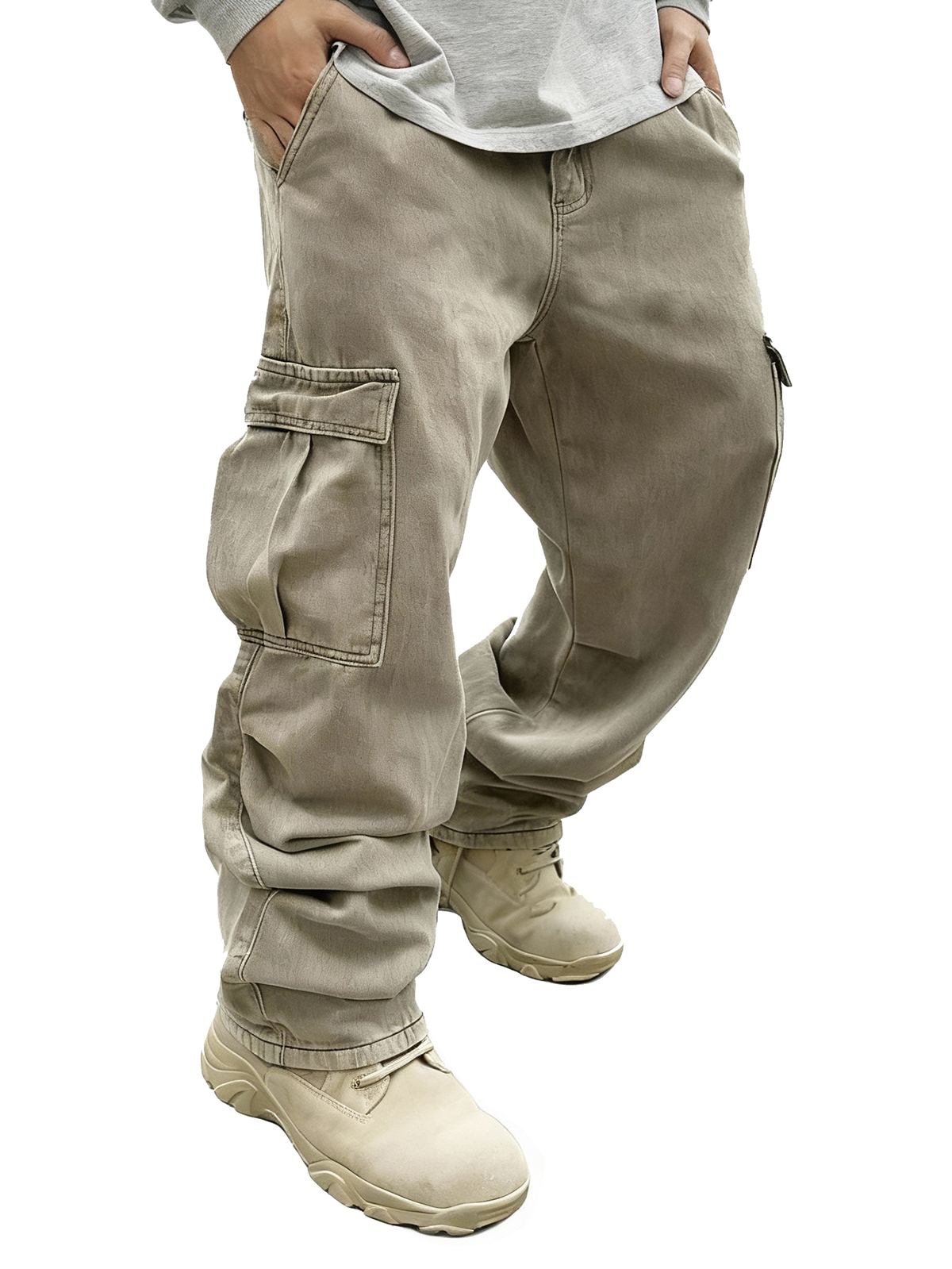 Men's Fashion Retro Pocket Loose Cargo Pants