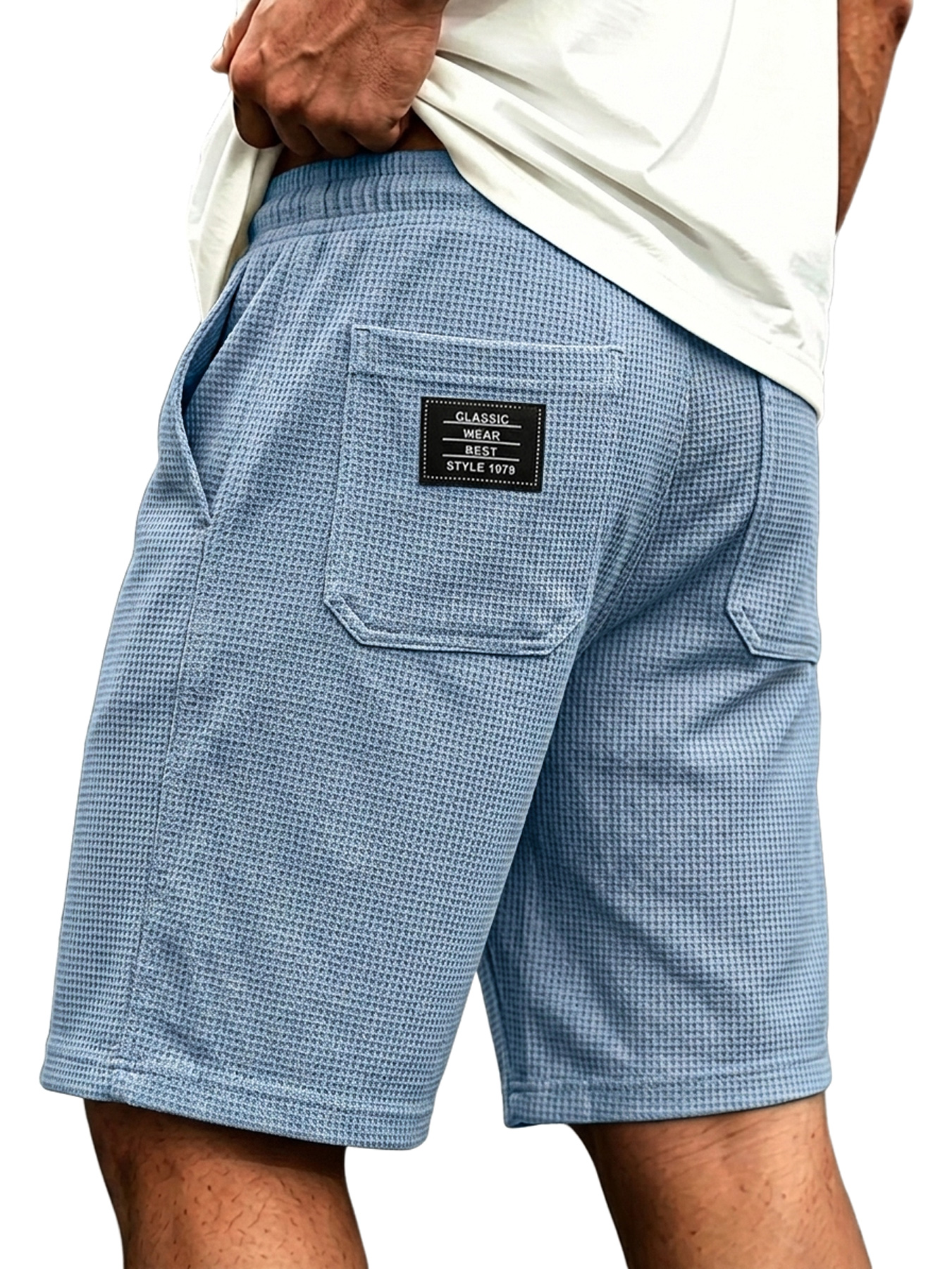 Men's Linen-style Collared Faux Two-piece Casual Comfortable Short-sleeved Polo Shirt
