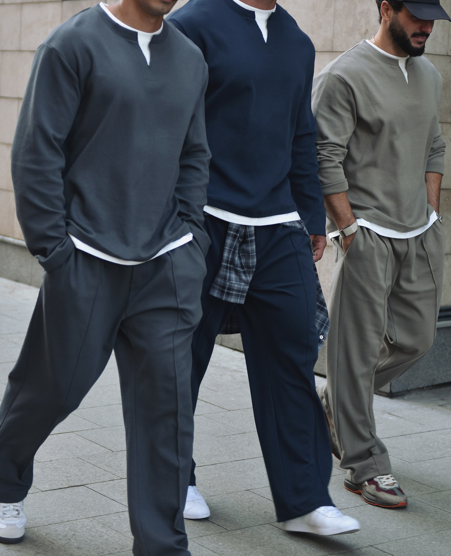 Men's Casual And Stylish Two-piece Top And Pants Set OOTD