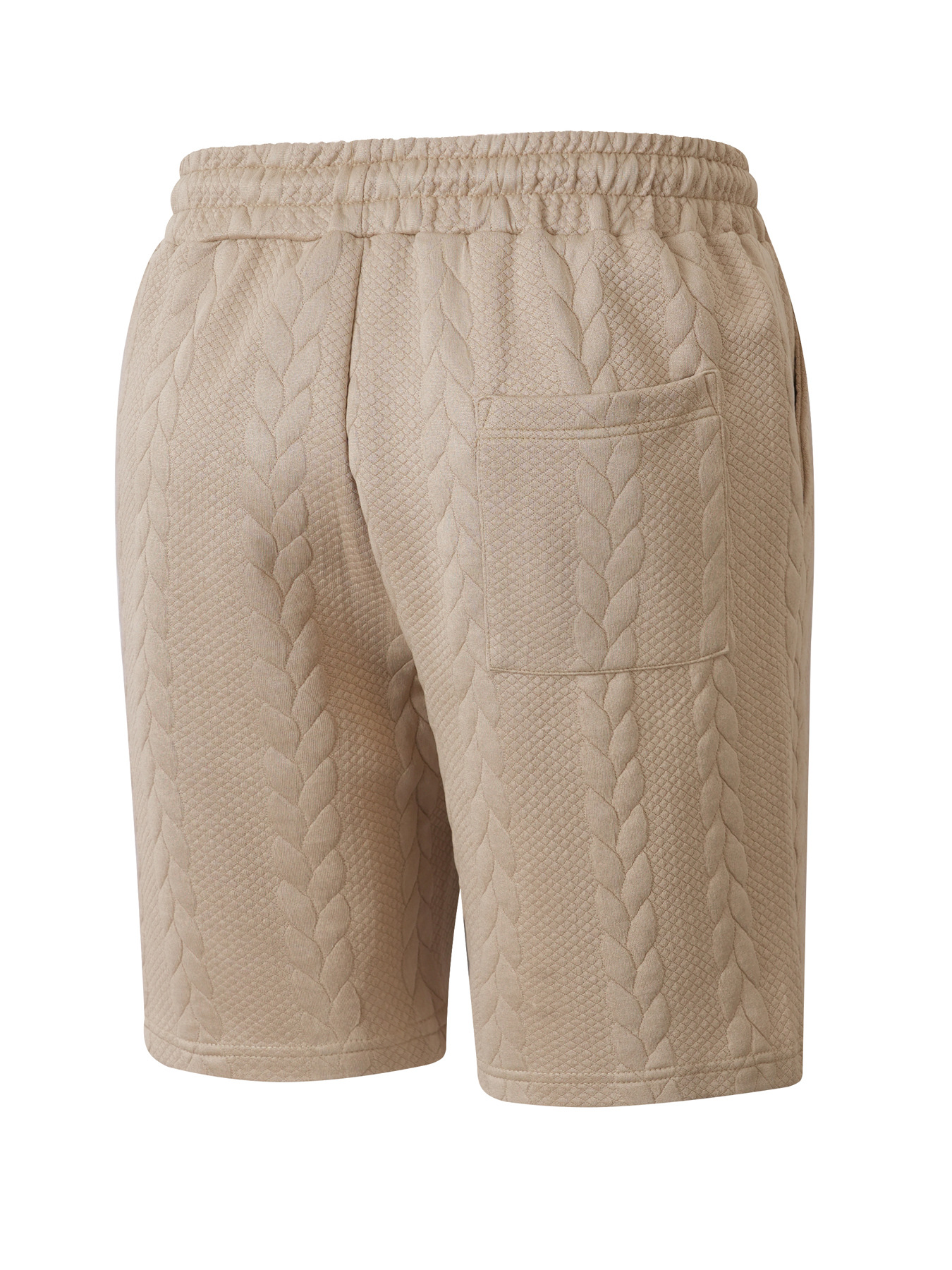Men's Casual Summer Jacquard Drawstring Loose Shorts With Pockets