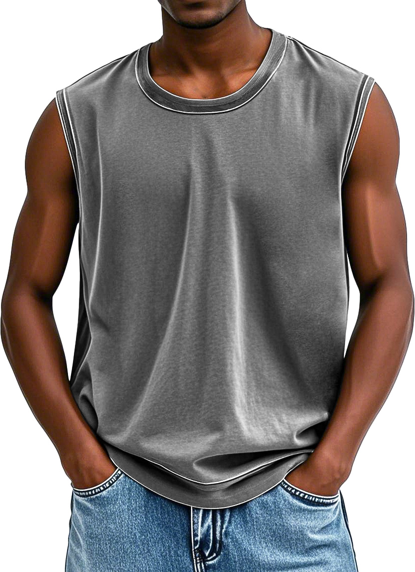 Men's Fashion Retro Distressed Sleeveless Vest