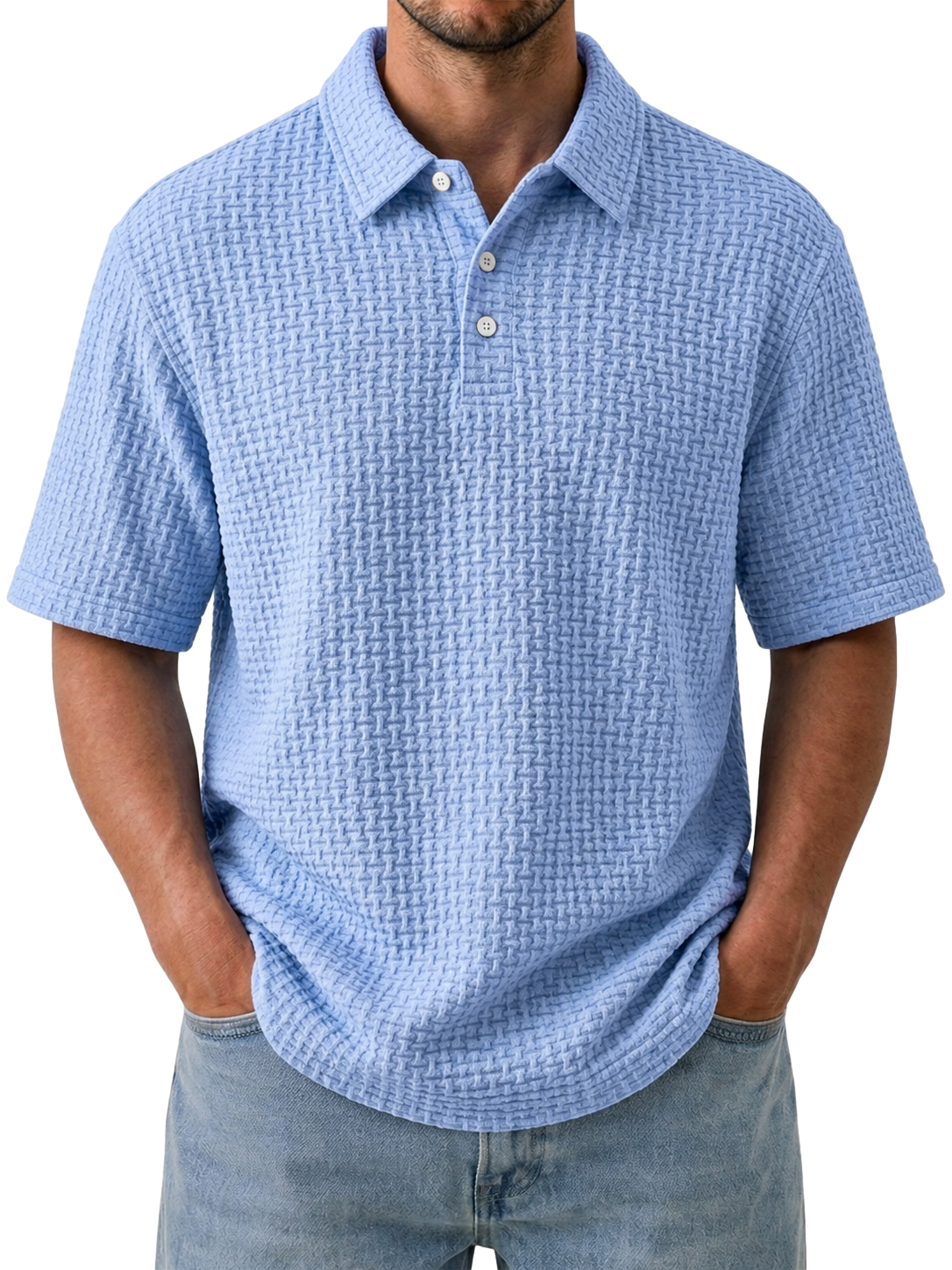 Men's Cooling Ice-Silk Casual Short Sleeve Polo Shirt