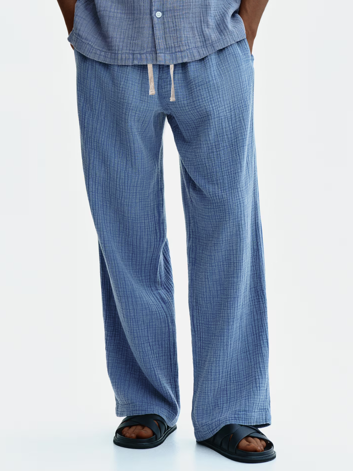 Men's Casual Loose Comfortable Textured Trousers