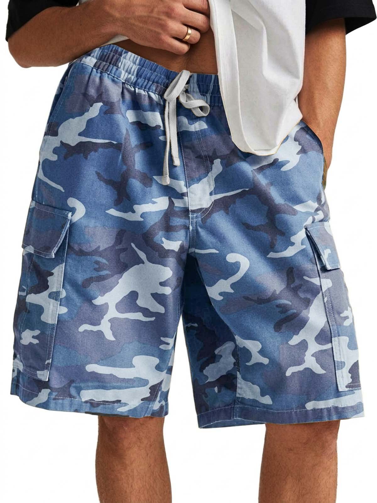 Camo Multi-pocket Utility Casual Shorts