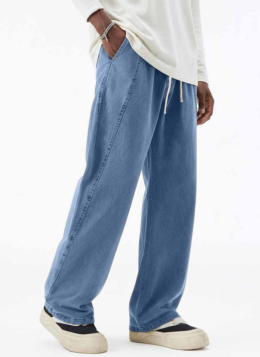 Men's Retro Fashion Washed Distressed Trousers
