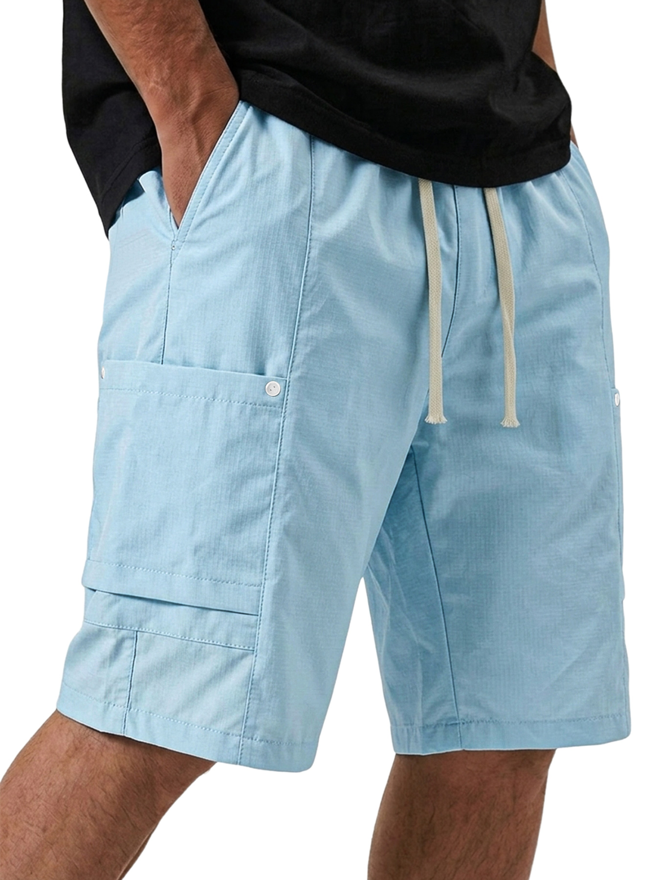 Men's Casual Breathable Multi-pocket Loose Cargo Shorts