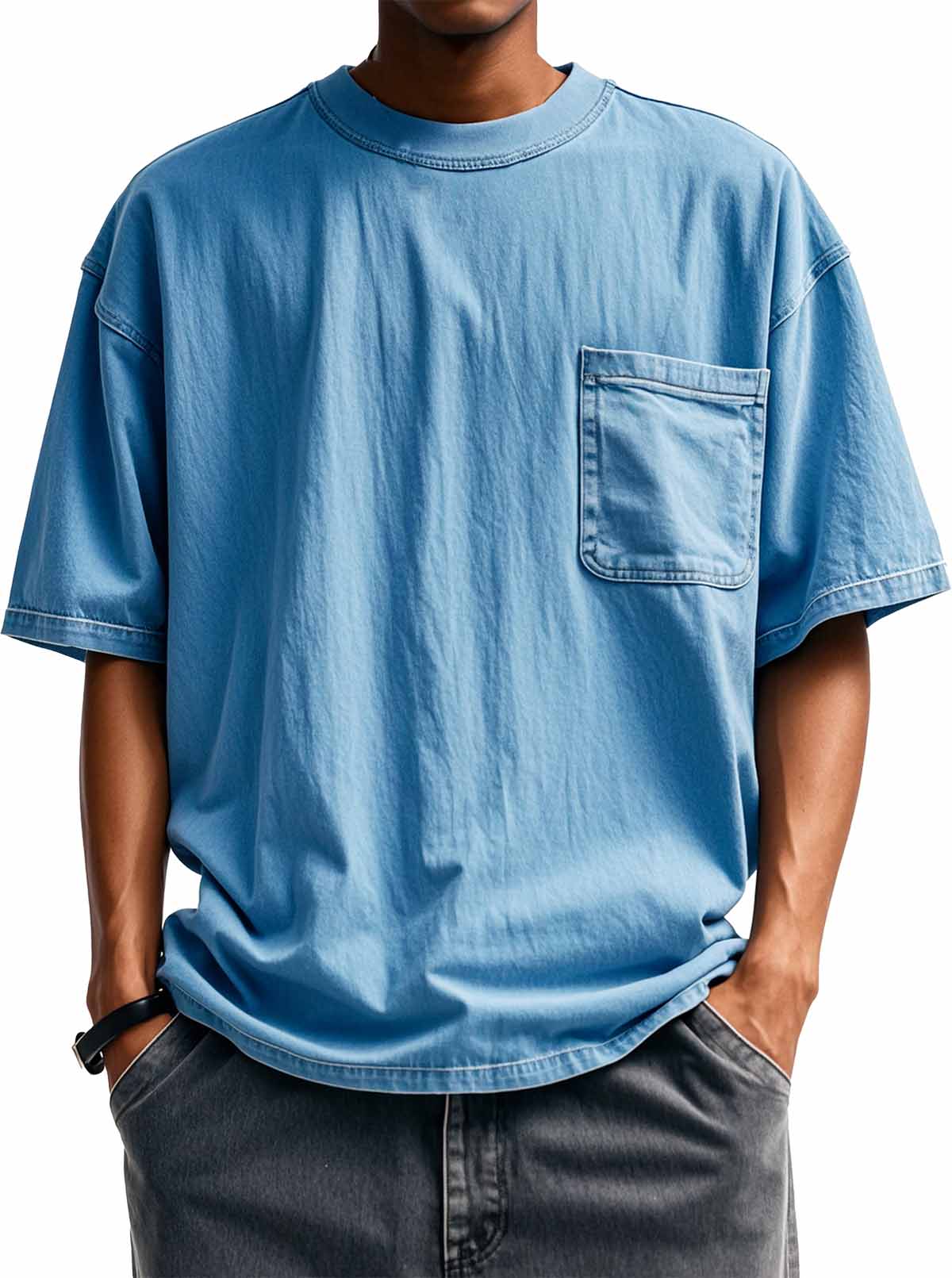 Men's Fashion Retro Round Neck Short Sleeve T-Shirt