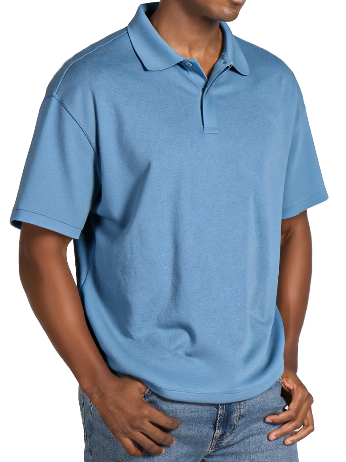 Men's Daily Lapel Button Casual Short-sleeved Polo Shirt