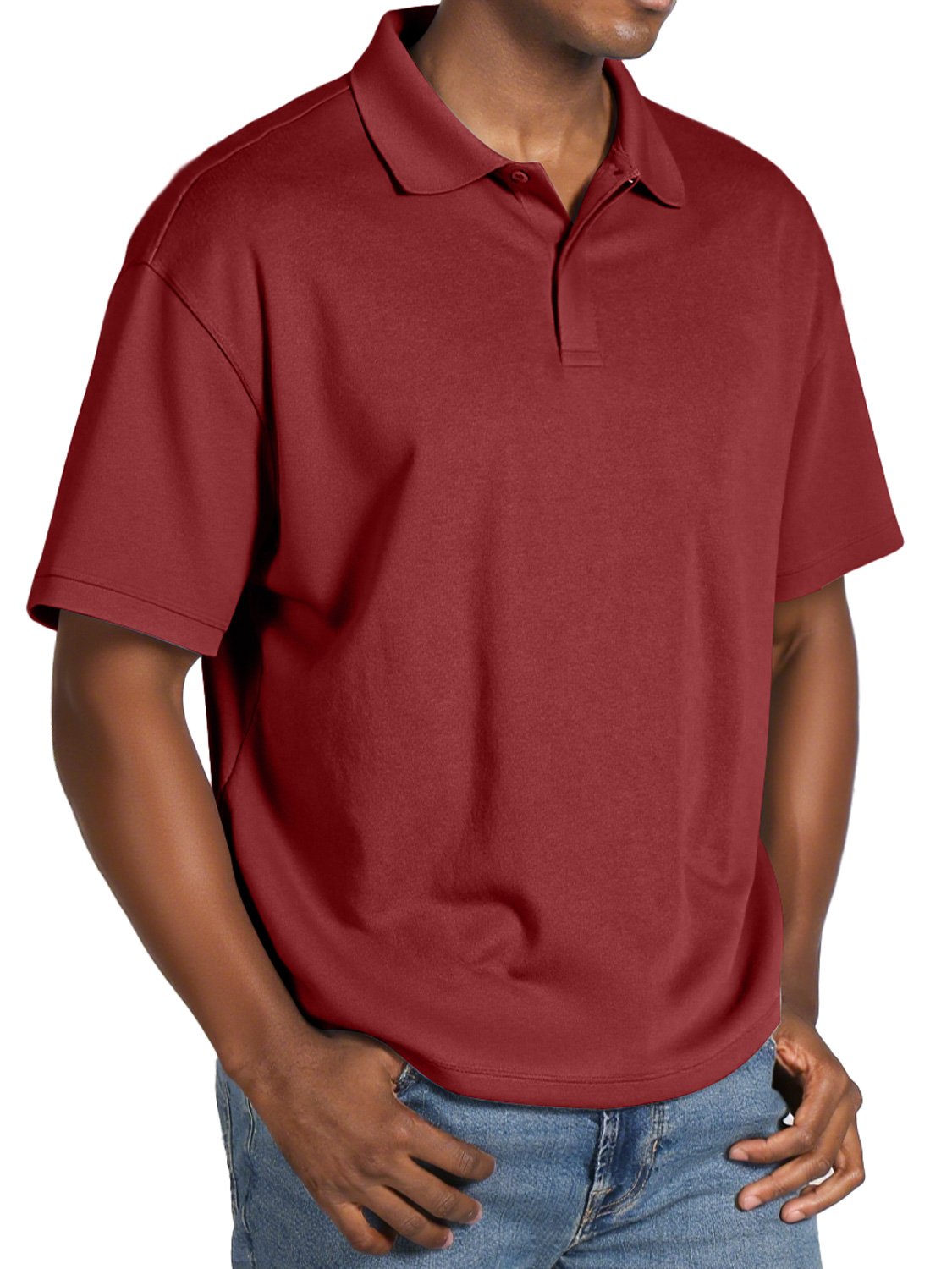 Men's Daily Lapel Button Casual Short-sleeved Polo Shirt
