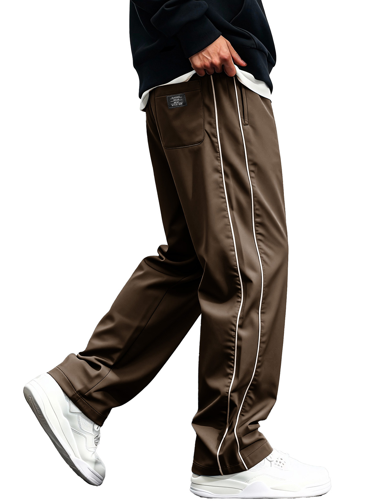 Men's Fashion Quick-Drying Sports Fabric Cargo Pants with Loose Pockets