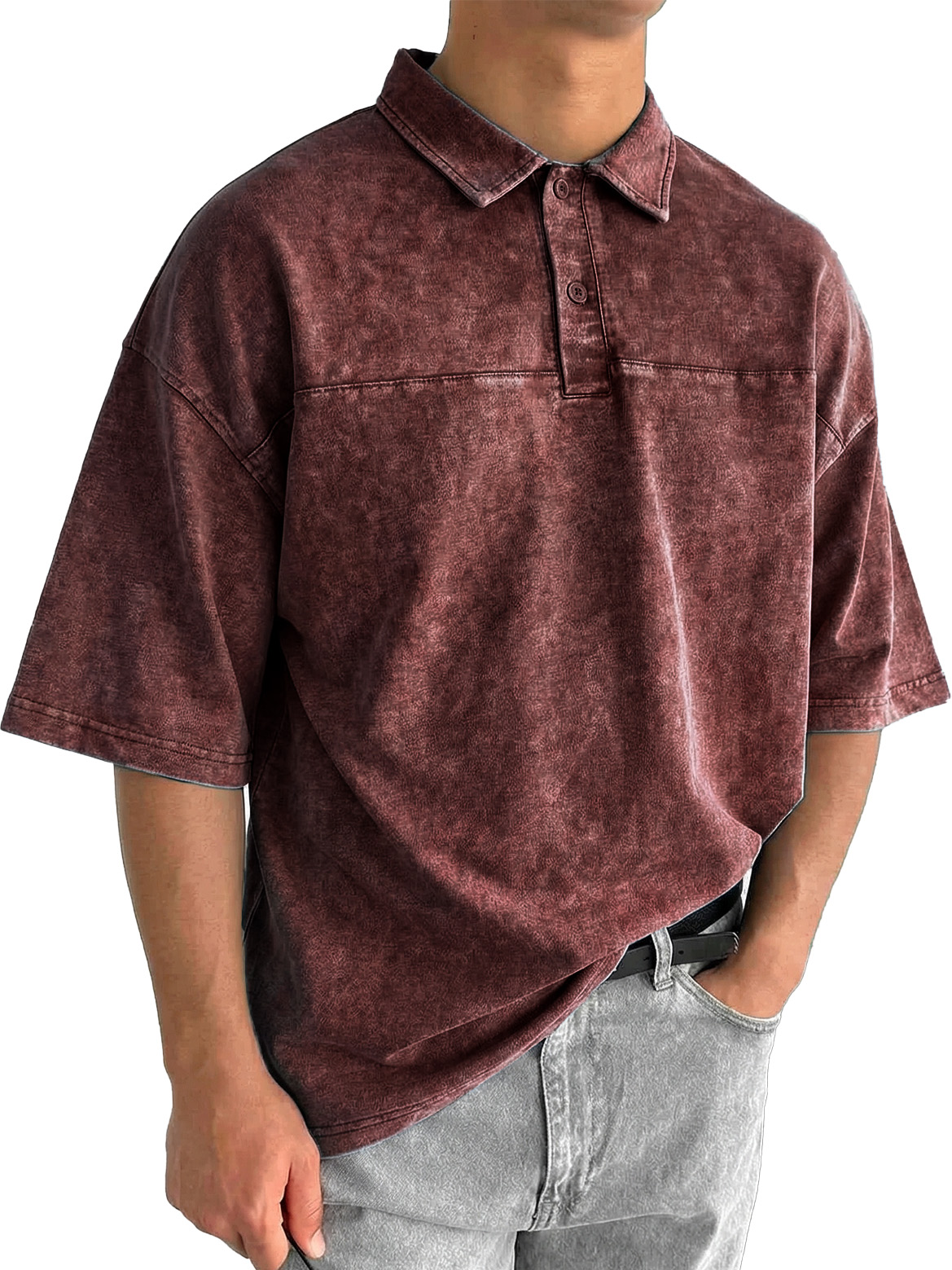 Men's Retro Fashion Collared Short-Sleeve Polo Shirt