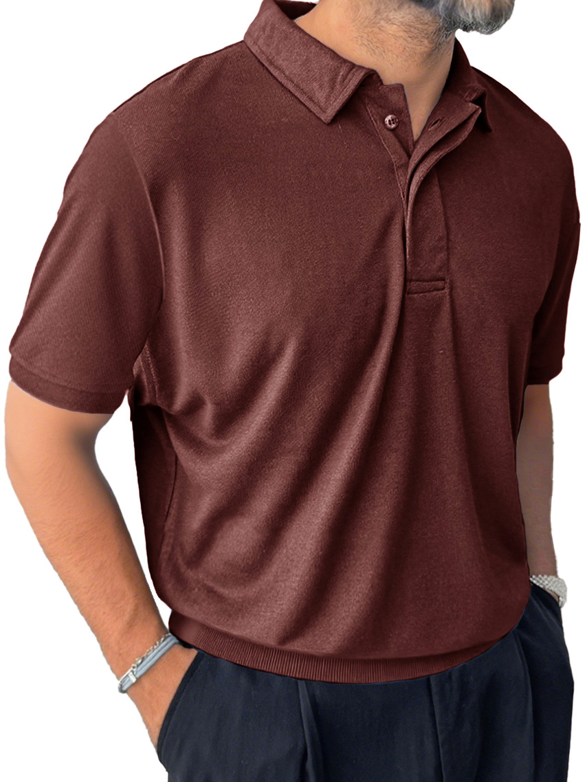 Men's Casual Everyday Lapel Short-sleeved Polo Shirt