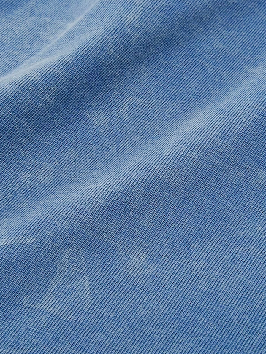Men's Retro Distressed Pure Cotton Washed Casual Short-Sleeve T-Shirt