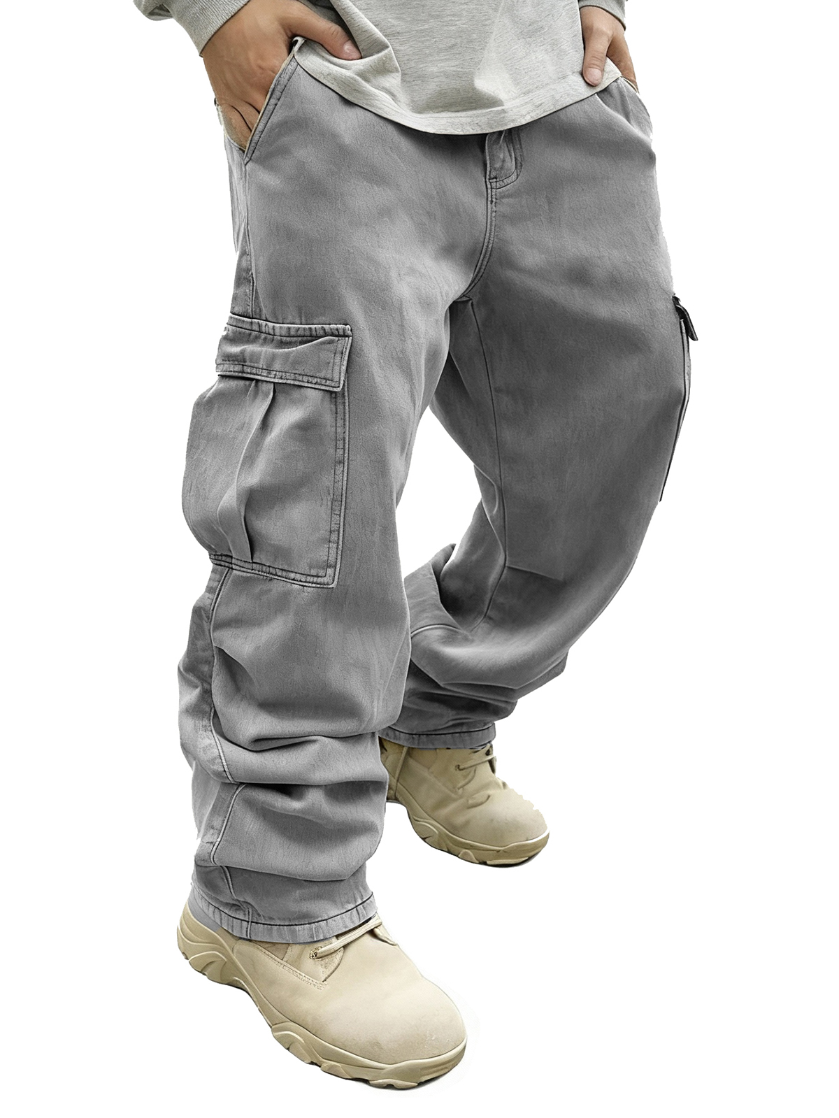 Men's Fashion Retro Pocket Loose Cargo Pants