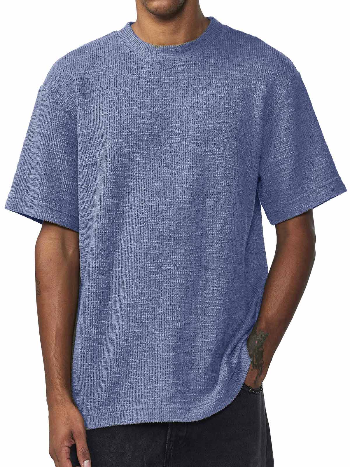 Men's Fashion Casual Retro Round Neck Short Sleeve T-Shirt