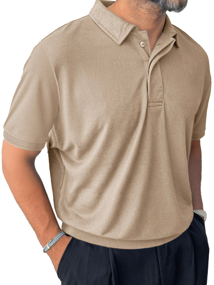 Men's Casual Everyday Lapel Short-sleeved Polo Shirt