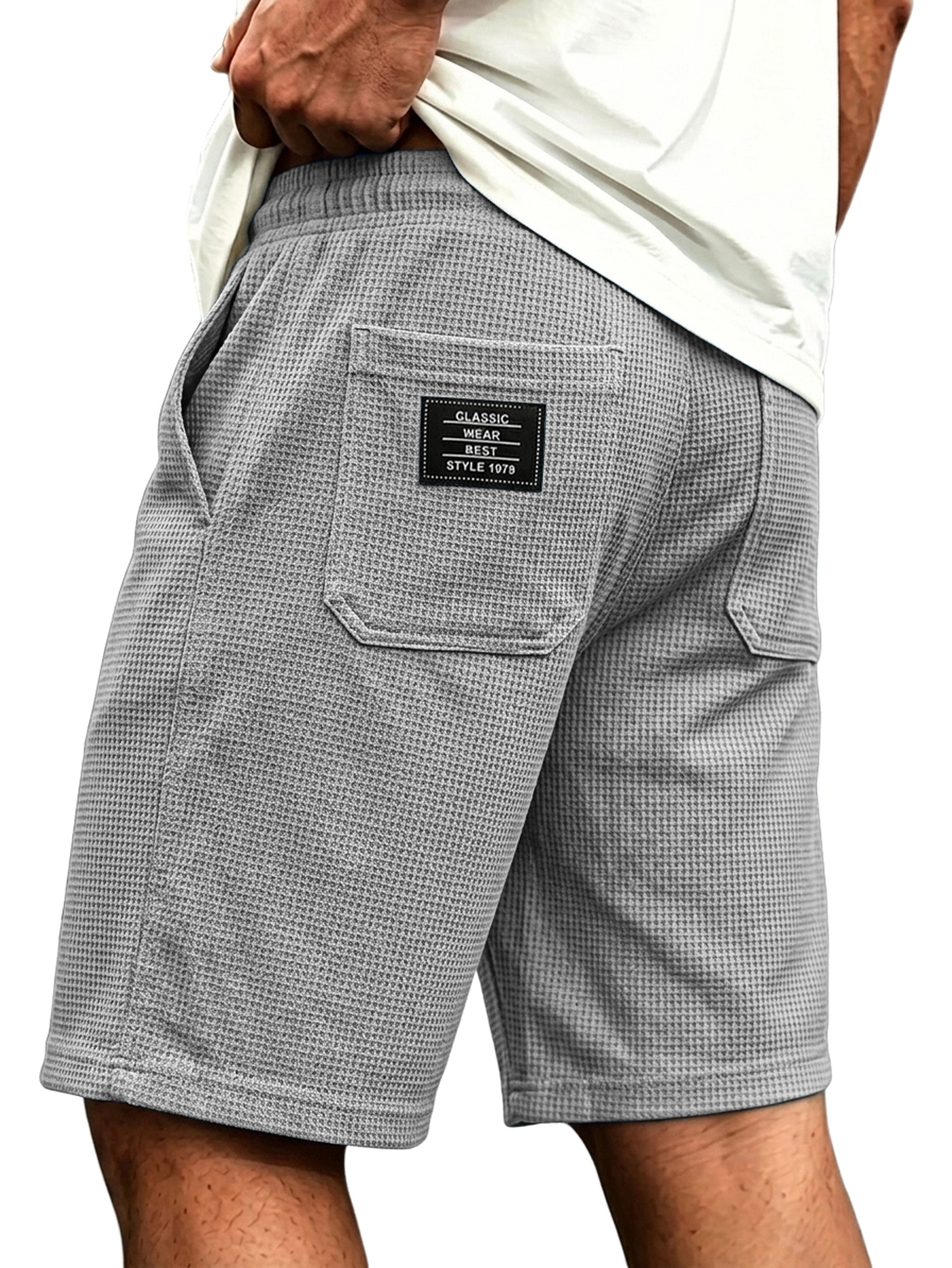 Men's Linen-style Collared Faux Two-piece Casual Comfortable Short-sleeved Polo Shirt