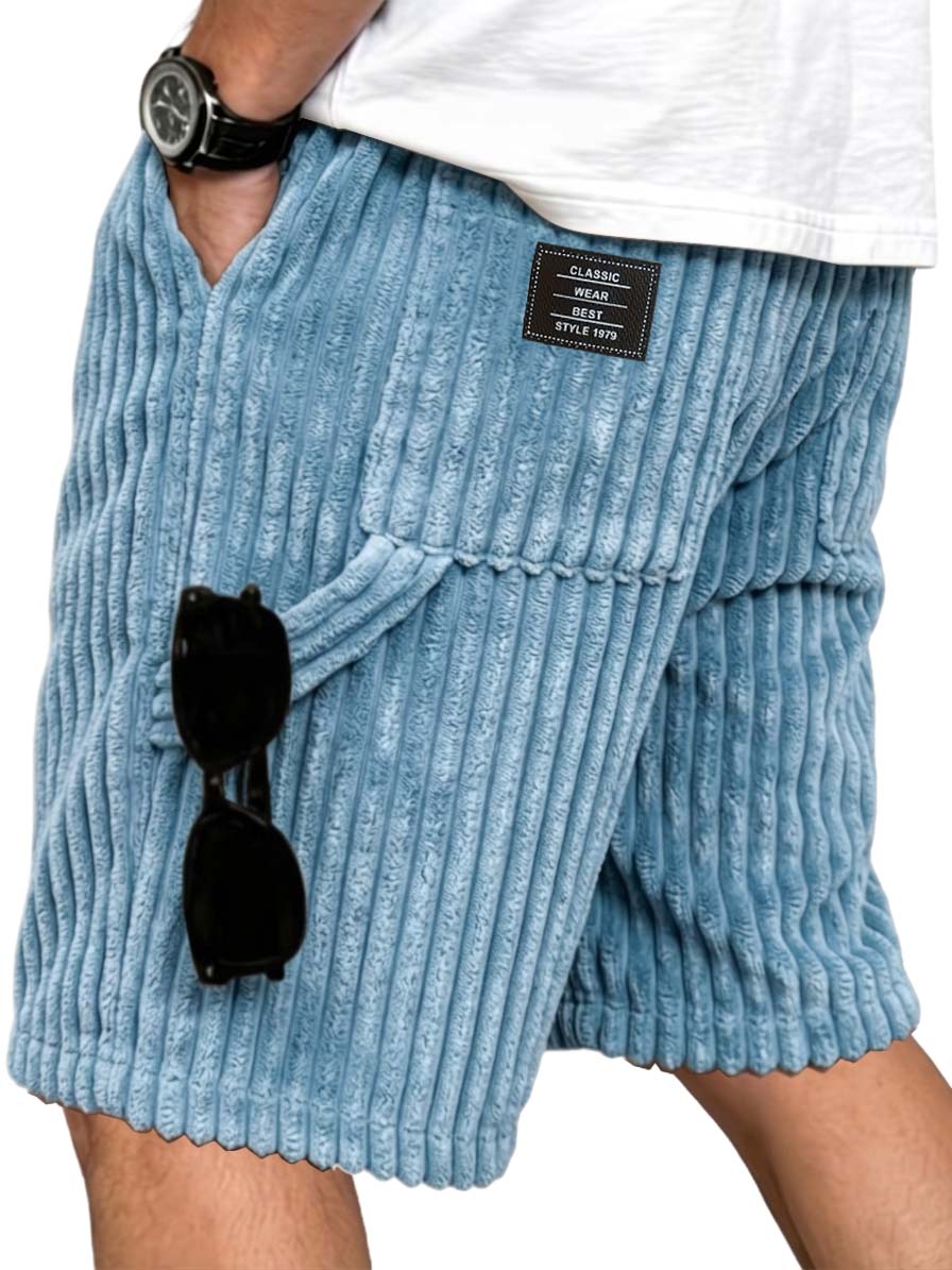 Corduroy Multi Pocket Utility Shorts