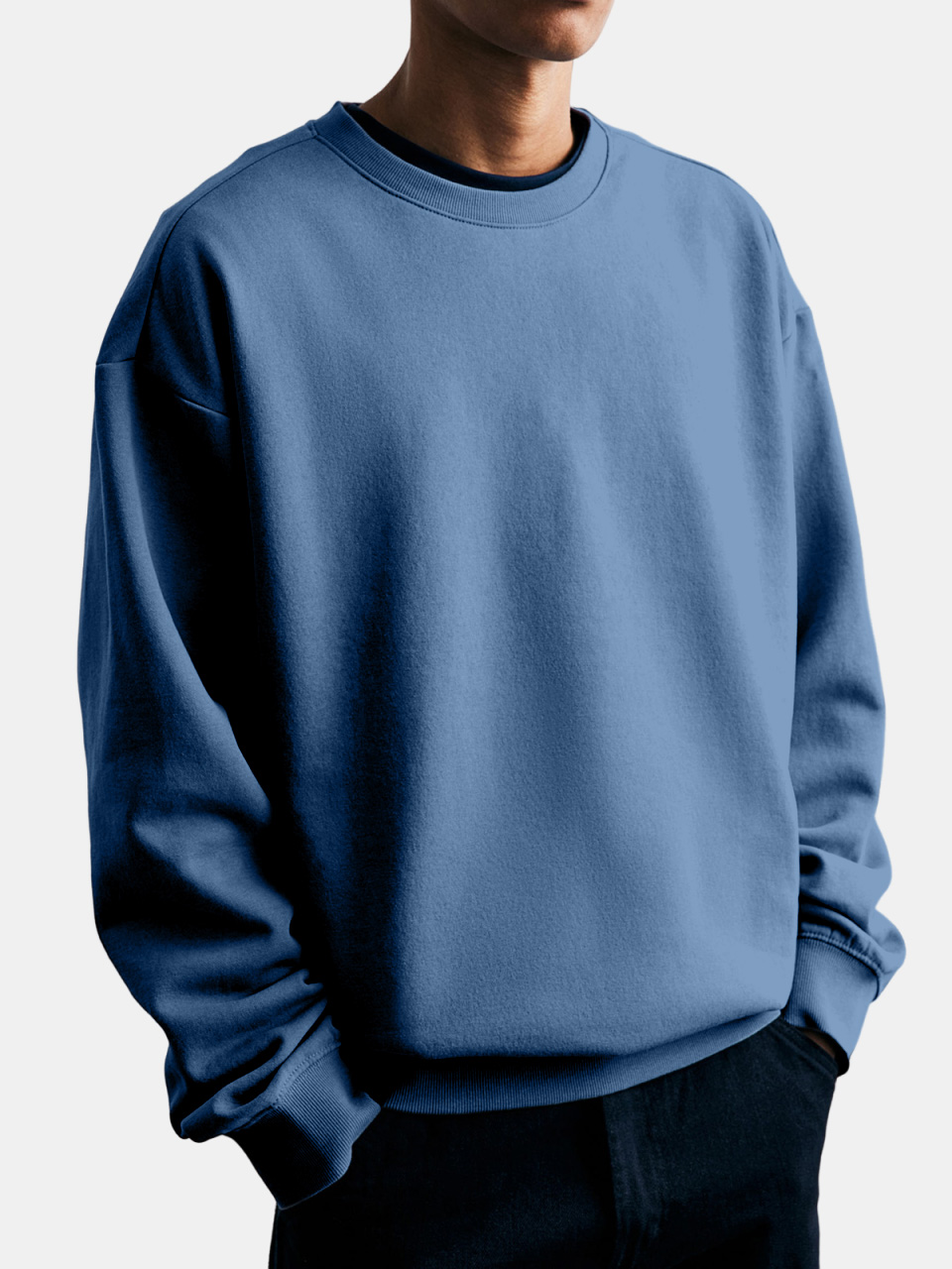 Men's Casual Simple Everyday Comfortable Round Neck Sweatshirt