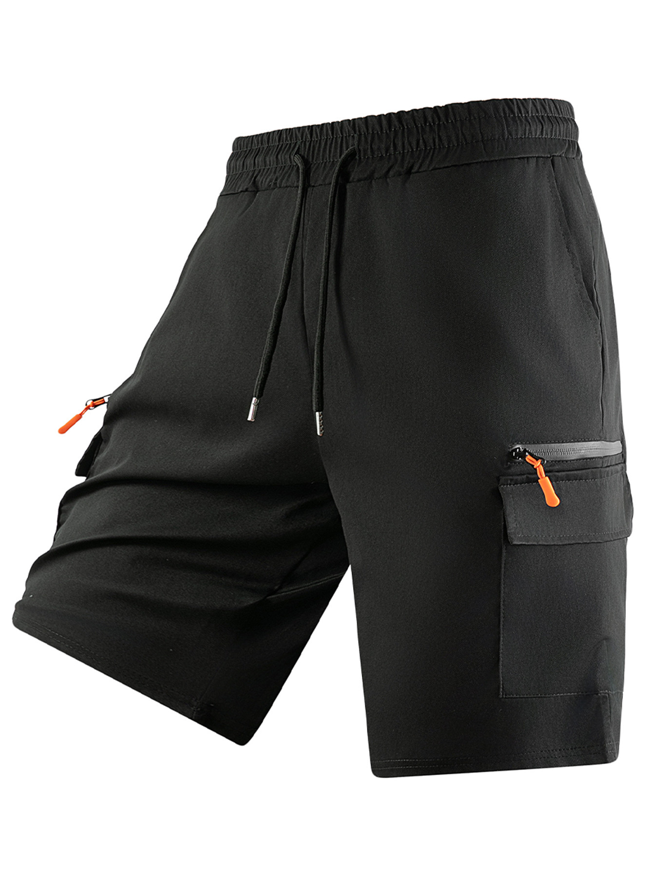 Men's Zippered Multi-Pocket Casual Cargo Shorts