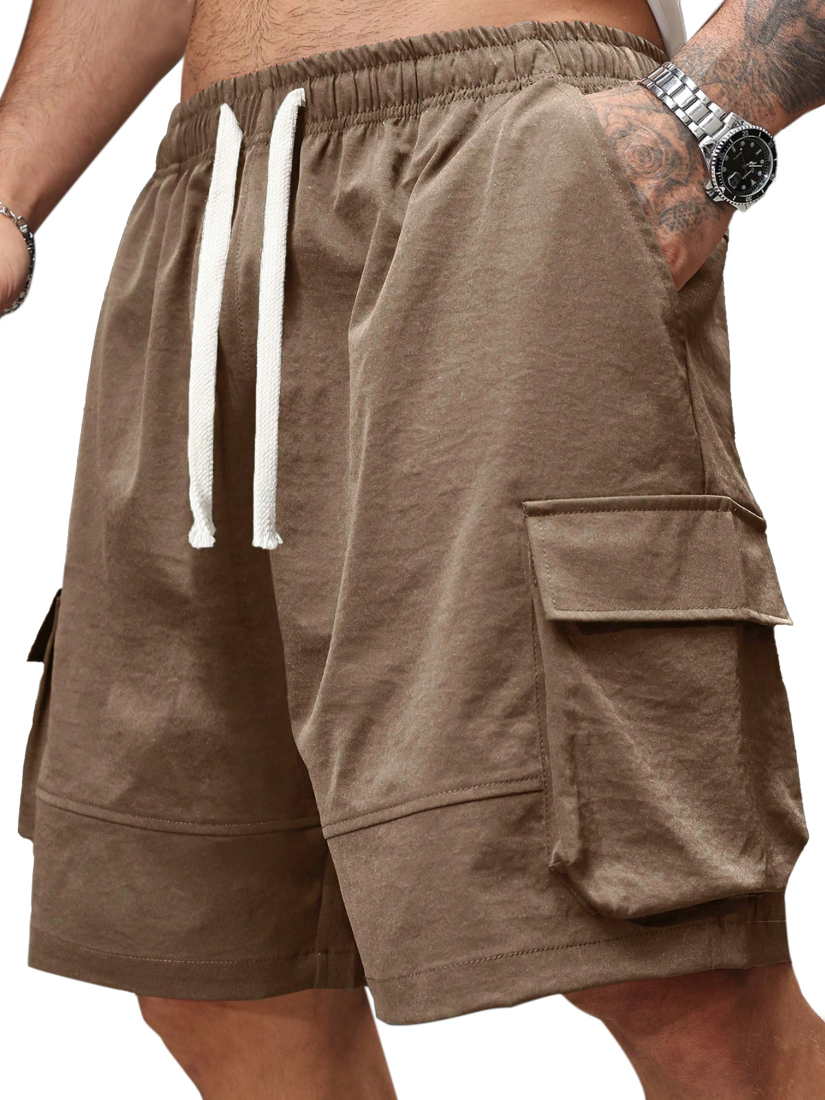 Men's Casual Everyday Lightweight Deconstructed Design Cargo Shorts