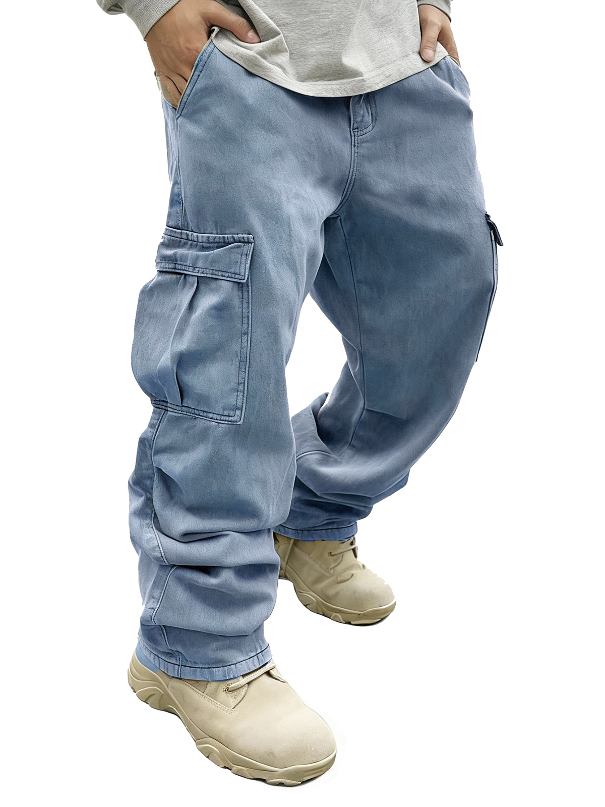 Men's Fashion Retro Pocket Loose Cargo Pants
