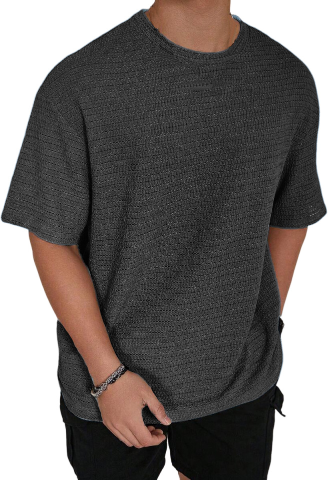 Men's Retro Fashion Casual Short-sleeved Round Neck T-shirt