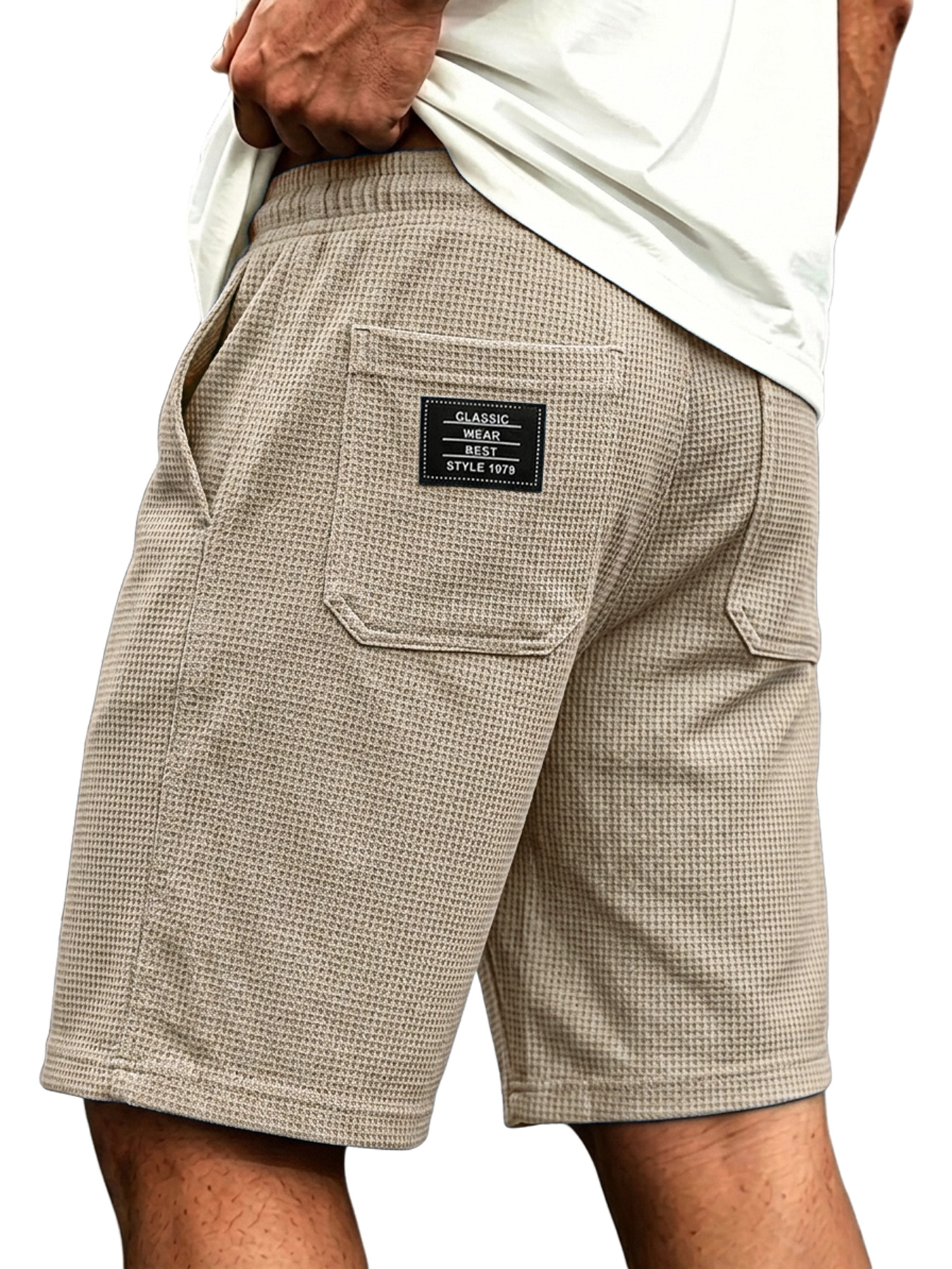 Men's Linen-style Collared Faux Two-piece Casual Comfortable Short-sleeved Polo Shirt