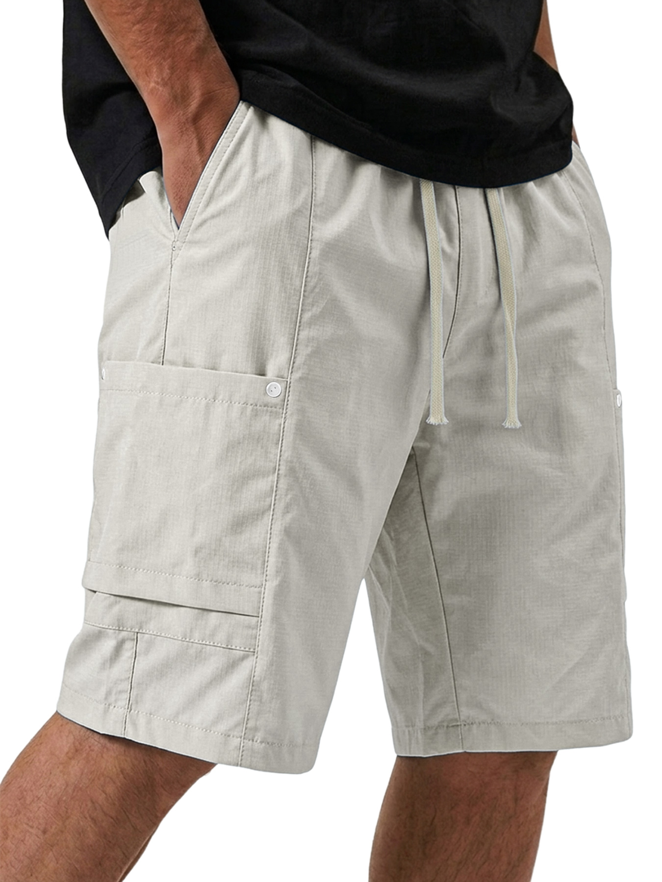 Men's Casual Breathable Multi-pocket Loose Cargo Shorts