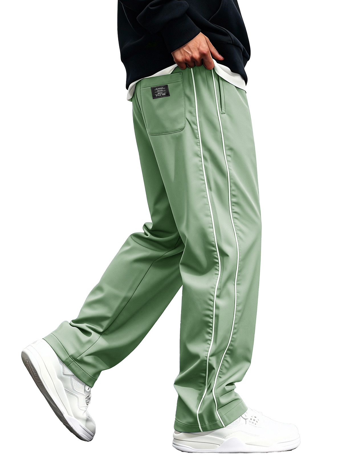 Men's Fashion Quick-Drying Sports Fabric Cargo Pants with Loose Pockets