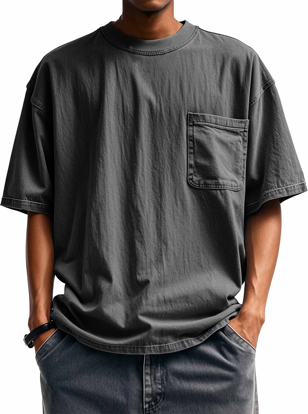 Men's Fashion Retro Round Neck Short Sleeve T-Shirt