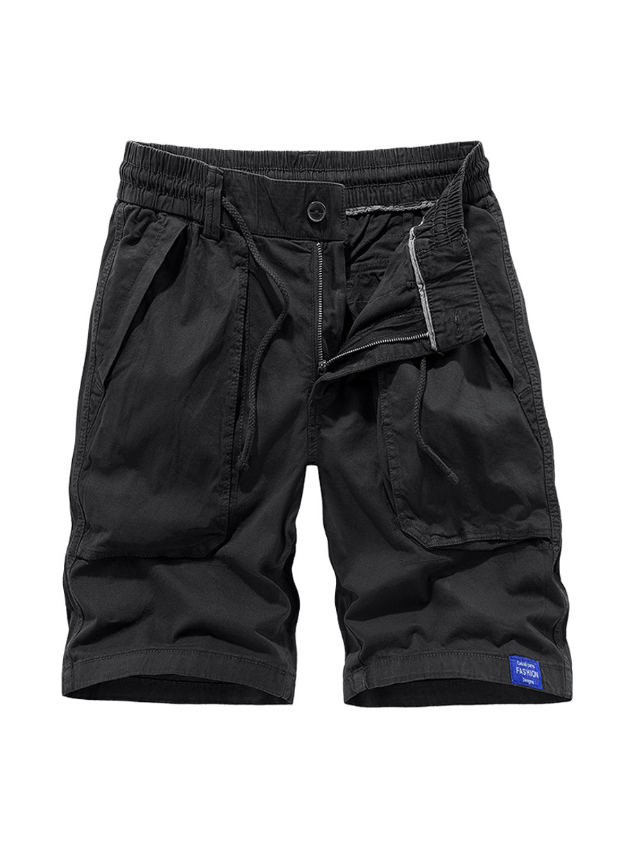 Men's Cotton Patch Pocket Casual Loose Cargo Shorts